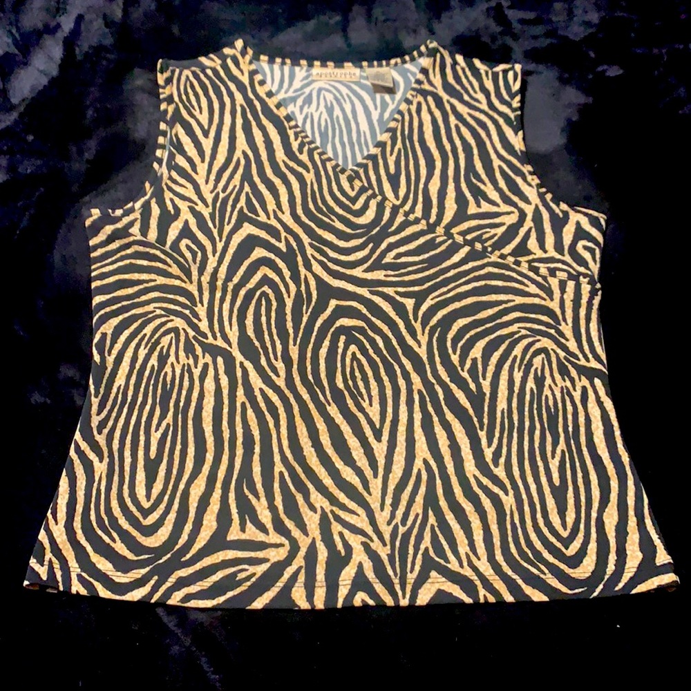 Apostrophe Women’s Animal Print Dressy Tank, NWOT’s